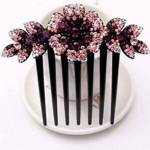 They are here! Beautiful Crystal Hair Combs